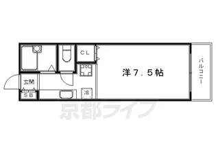 1Kの間取り画像