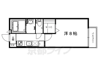 修学院クラヴィエ【105号室】の間取り
