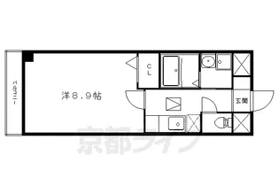ヒラソル・ナツA【1階】の間取り