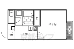 レオパレス宝ヶ池【2階】の間取り