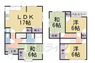 京都府京都市左京区一乗寺東浦町【一戸建】の間取り