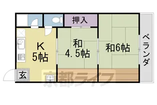 京都府城陽市寺田【アパート】の間取り