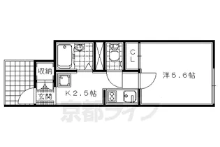 レオネクストサザンガーデン寺田【103号室】の間取り