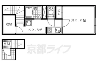 レオネクストサザンガーデン寺田【2階】の間取り