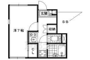 レオネクスト宇治壱番【102号室】の間取り