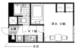 京都府城陽市寺田【アパート】の間取り