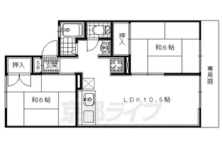 セジュールメルヘン【210号室】の間取り