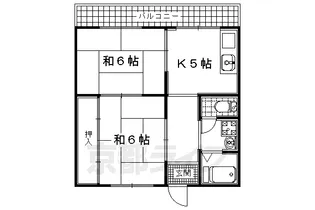 清栄マンション【205号室】の間取り