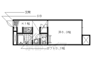 リベルテ木幡駅前【1階】の間取り