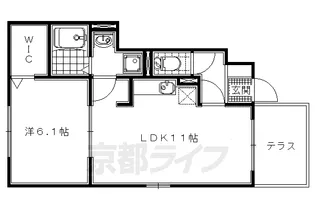 ラ・プリマベーラ【1階】の間取り