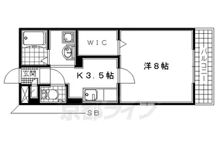 グランドゥール小倉【110号室】の間取り