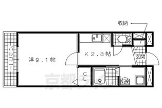 グランジュテ【107号室】の間取り