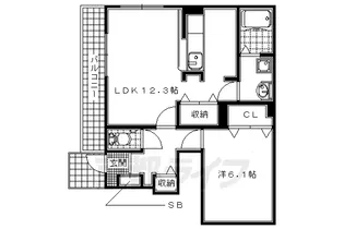 コルソアロッジオ【101号室】の間取り