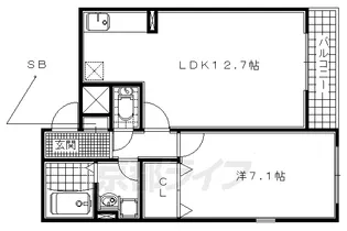 アビタシオンⅡ【1階】の間取り