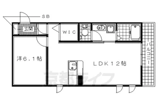 メゾンド本町【1階】の間取り