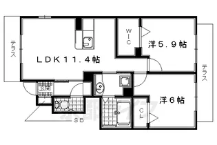 リオ グランデ【1階】の間取り