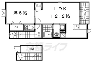 ジラソーレ【301号室】の間取り