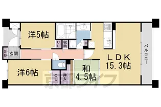 イニシア京都一乗寺【4階】の間取り