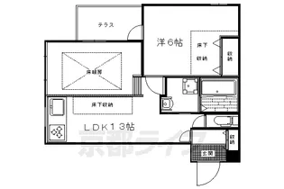 グリーンヒル下鴨本通【104号室】の間取り