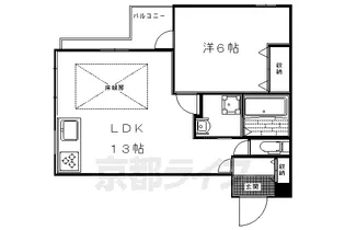 グリーンヒル下鴨本通【2階】の間取り