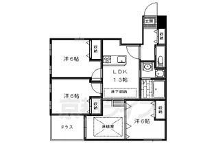 グリーンヒル下鴨本通【103号室】の間取り