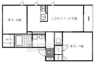 シャーメゾンUN【106号室】の間取り