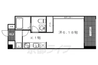 プラネシア京阪出町柳【514号室】の間取り