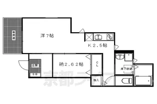 Rose Garden 兵庫【101号室】の間取り