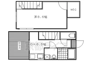 ルミエールメゾン修学院【111号室】の間取り