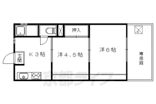 パレスミズホⅡ【3F号室】の間取り