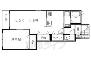 Soleil宝ヶ池【101号室】の間取り