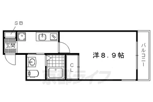1Kの間取り画像