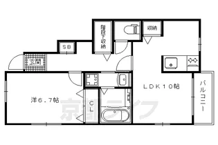 浄雲クワトロ【1階】の間取り