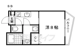 ヘラクレス茶山【201号室】の間取り