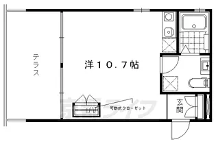 Y’s court吉田【103号室】の間取り