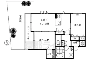 シャーメゾン岩倉南【106号室】の間取り