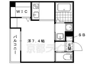 Maison de Rapin 御所東【201号室】の間取り