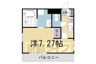 アクエルド京大北【1階】の間取り