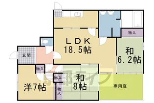 京都府京都市左京区浄土寺西田町【一戸建】の間取り
