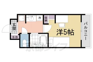 キャンパスヴィレッジ京都下鴨東【522号室】の間取り