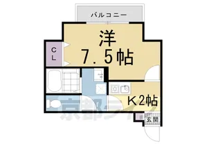 Rolls Links 修学院【203号室】の間取り