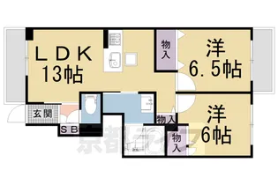 モントレー喜左衛門【105号室】の間取り