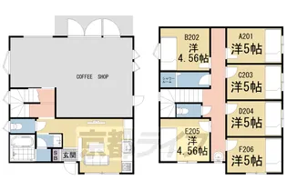 OPEN DOOR APARTMENT【2階】の間取り