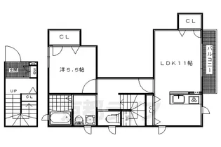 ラヴィニール アン【201号室】の間取り