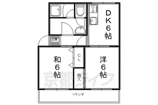 コトウォール夷川 壱番館・弐番館【1-101号室】の間取り