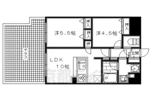 京都府京都市左京区田中門前町【マンション】の間取り