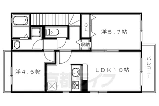 カーサ・ペルソナ【2階】の間取り