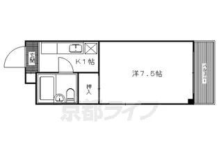 サンロイヤル高野【301号室】の間取り