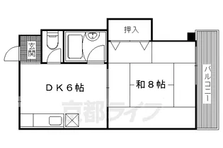 サンロイヤル高野【302号室】の間取り