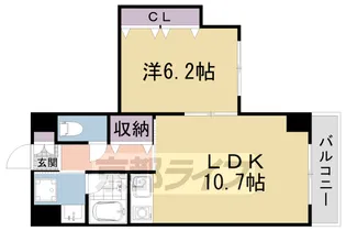 修学院TERRACE【108号室】の間取り